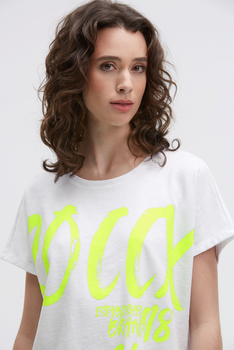 Ärmelloses Oversized Shirt mit Label Print