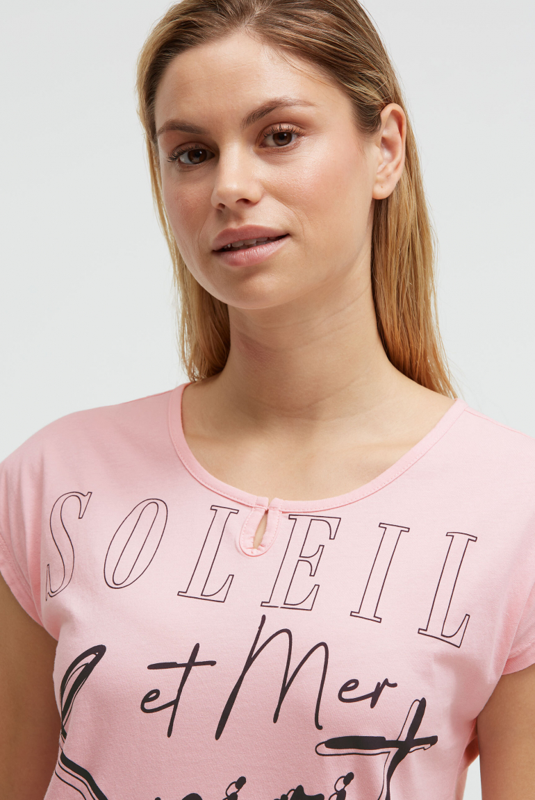 Ärmelloses Shirt mit Wording Print