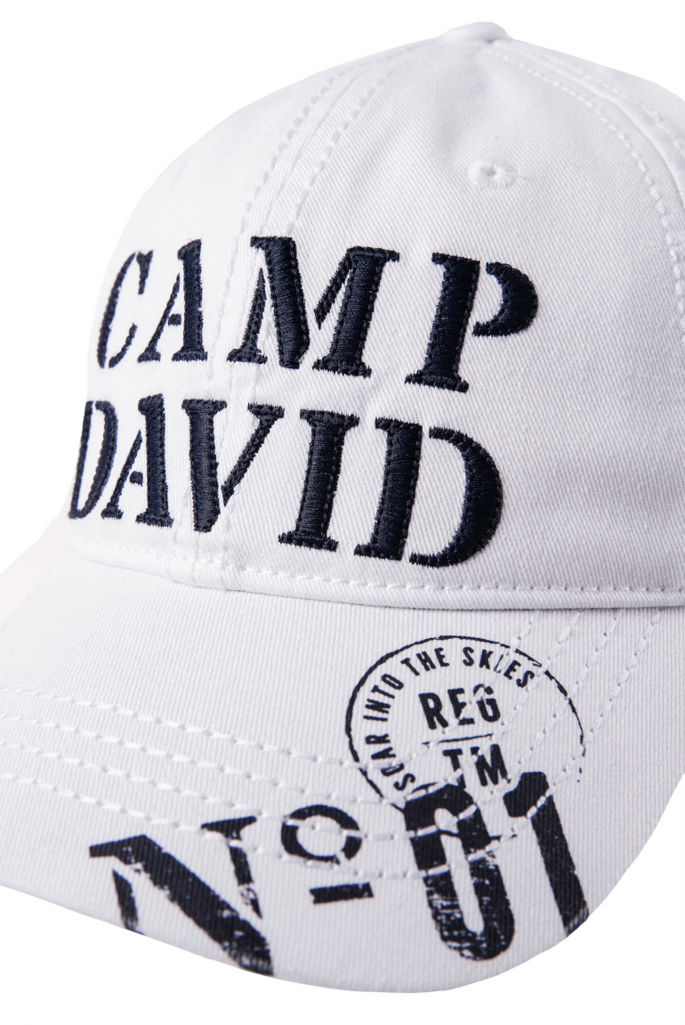 Base Cap Stone Washed mit Logo-Stickerei und Prints