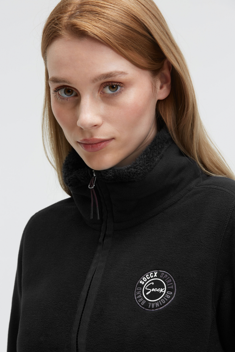 Fleecejacke im Sherpa-Look