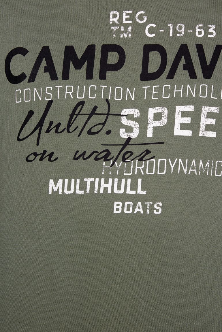 Hoodie mit Label Print