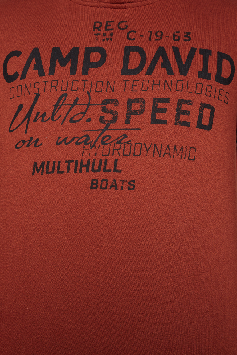 Hoodie mit Label Print