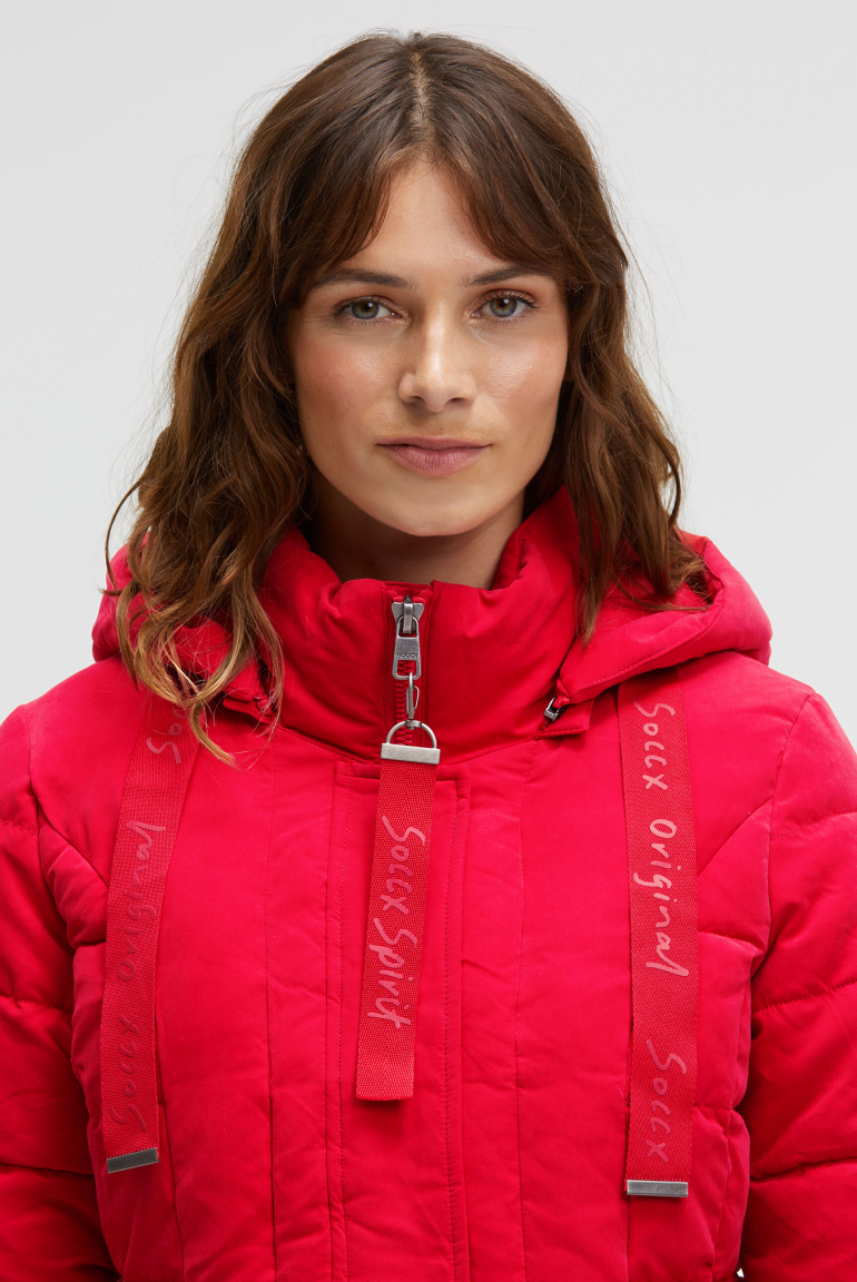 Jacke mit Stepp-Design und Kapuze