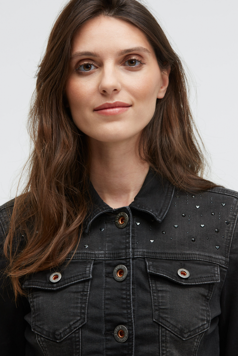 Jeansjacke JU:NE mit Schmucksteinen