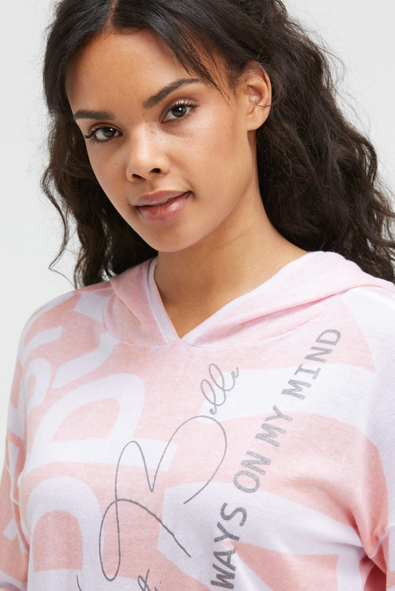 Kapuzenpullover mit Acid All Over Print