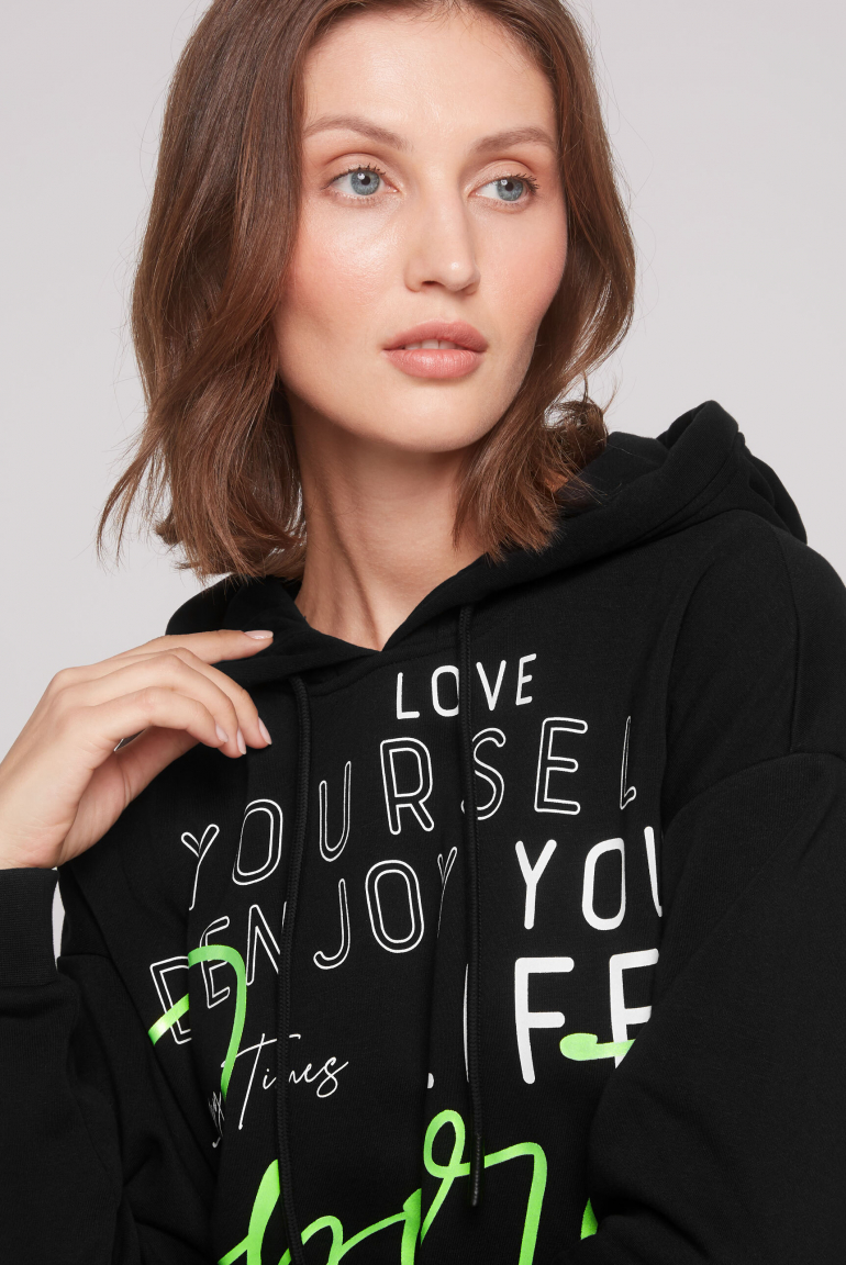 Kapuzensweatshirt mit XL-Wording