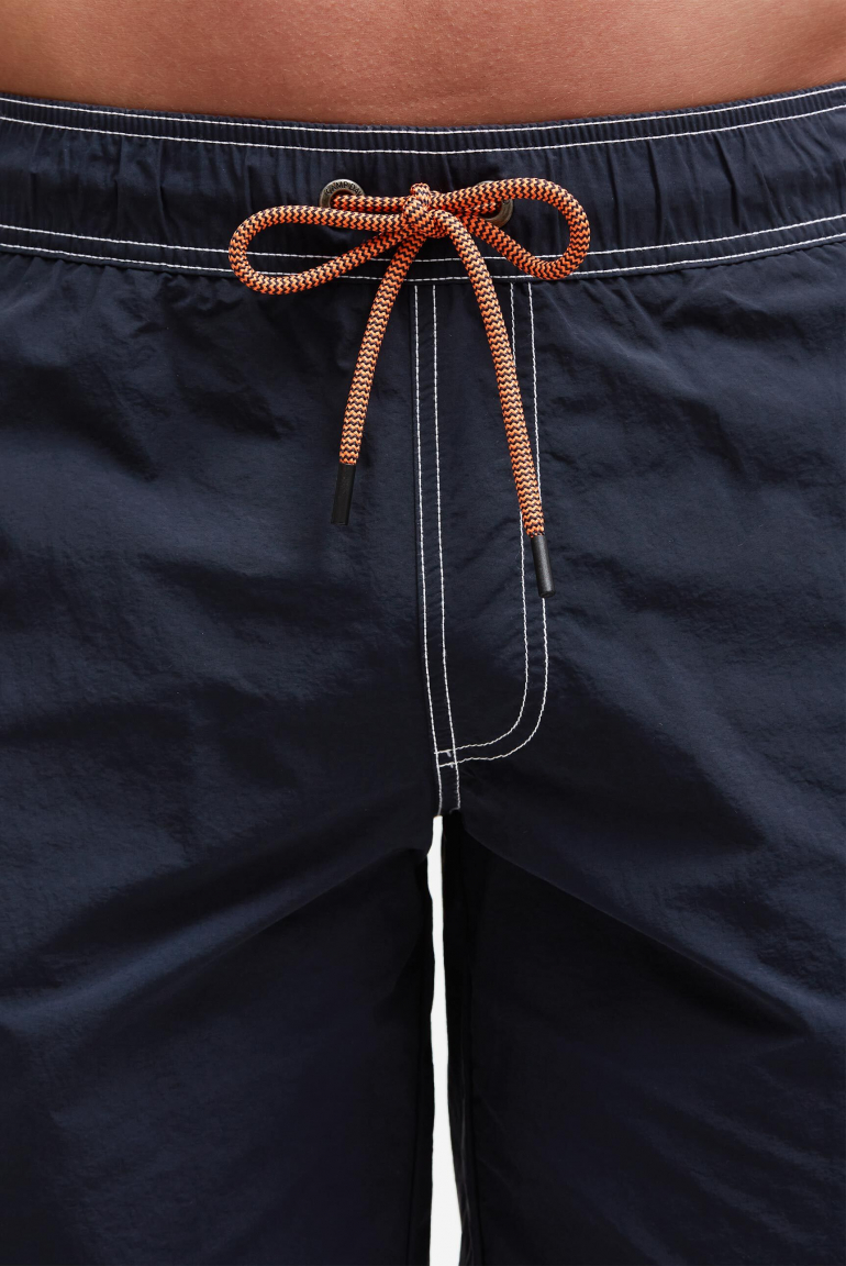 Lange Badeshorts mit Logo-Tapes