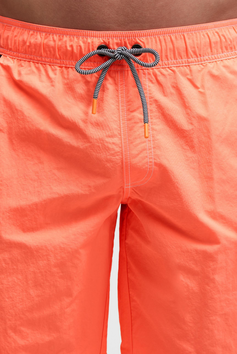 Lange Badeshorts mit Logo-Tapes