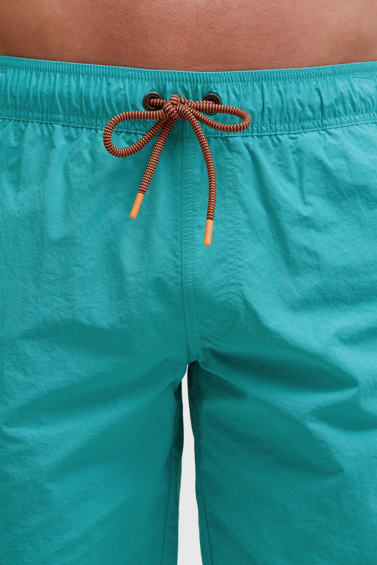Lange Badeshorts mit Logo-Tapes