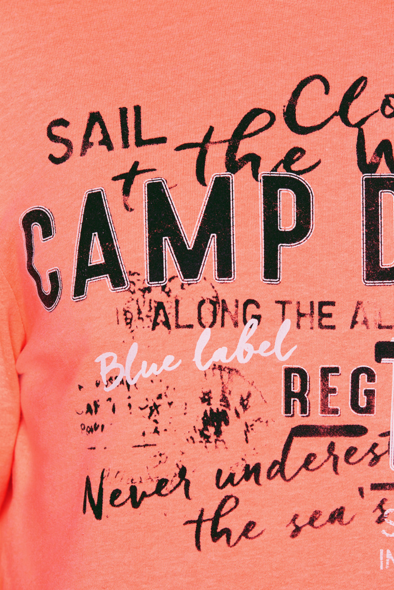 Leichter Hoodie mit Label Print