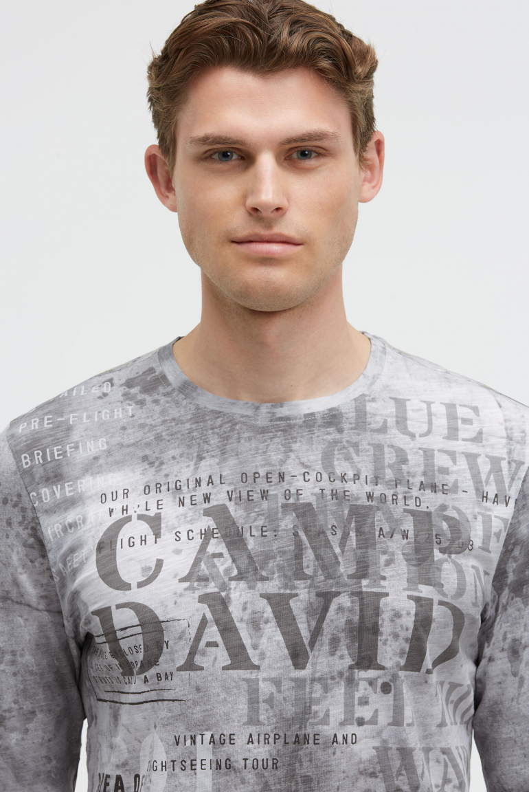 Longsleeve mit All Over Print