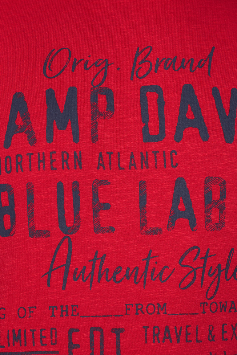 Longsleeve mit Label Print im Used Look