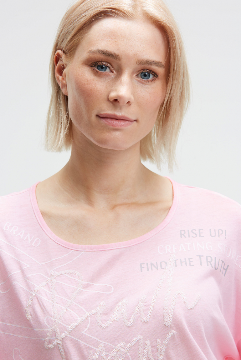 Oversized-Shirt Oil Dyed mit Artwork