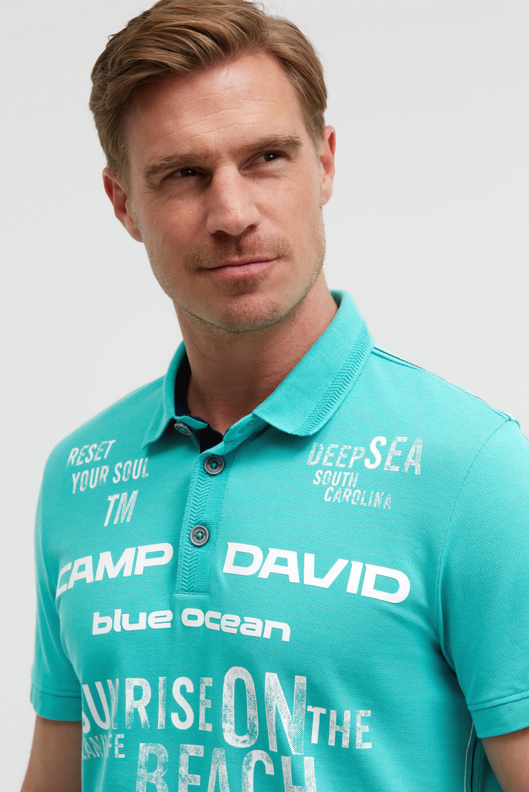 Pikee-Polo Kurzarm mit Rubber Prints