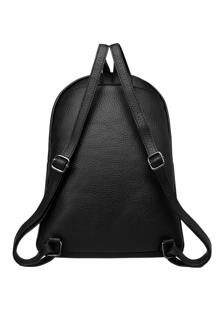 Rucksack aus genarbtem Lederimitat mit Logo-Prägung