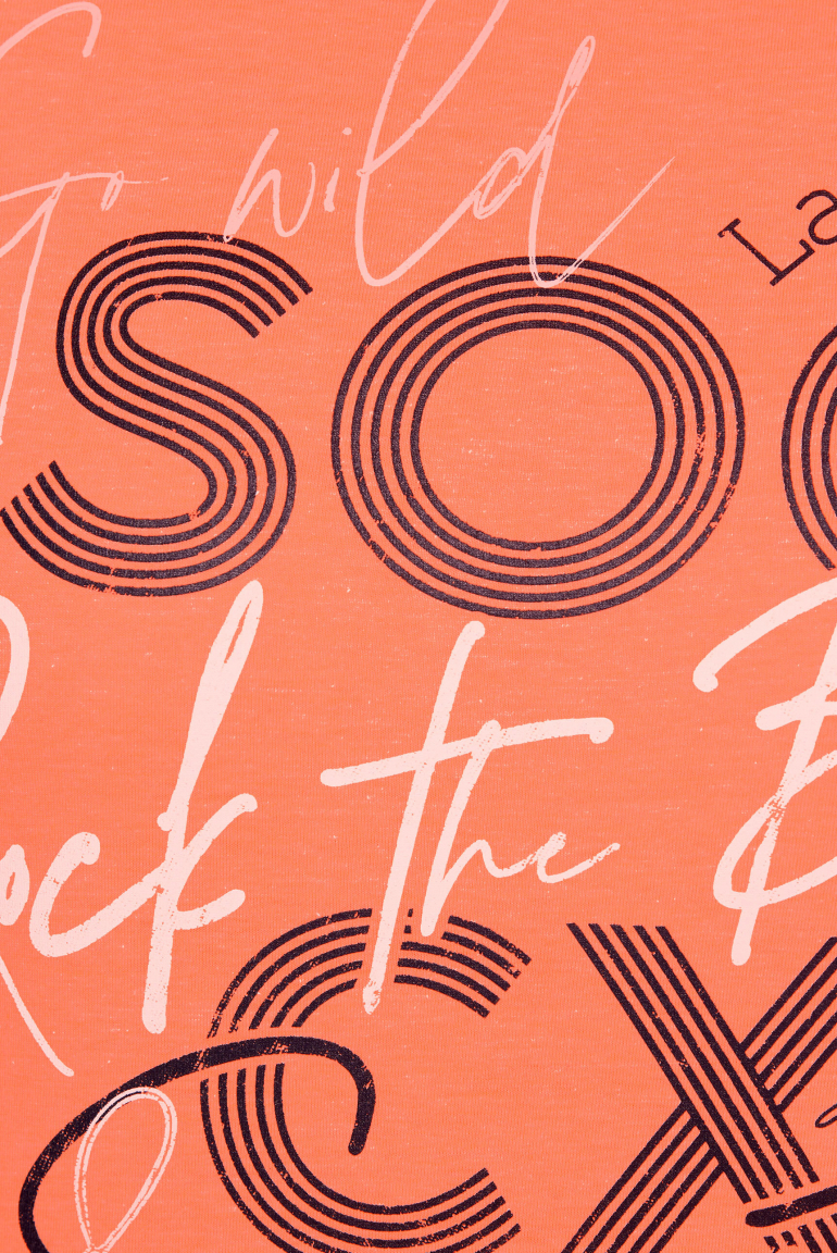 Rundhalsshirt mit Logo Print