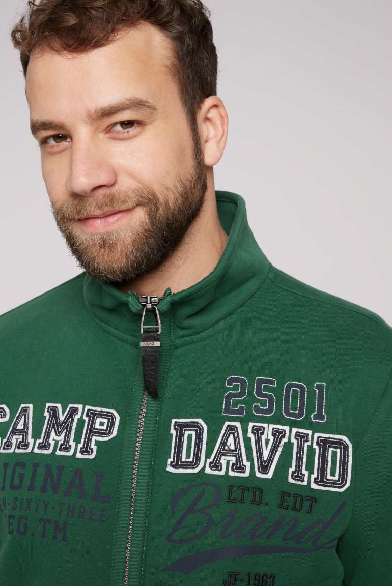 Sweatjacke mit Artwork im Retro-Style