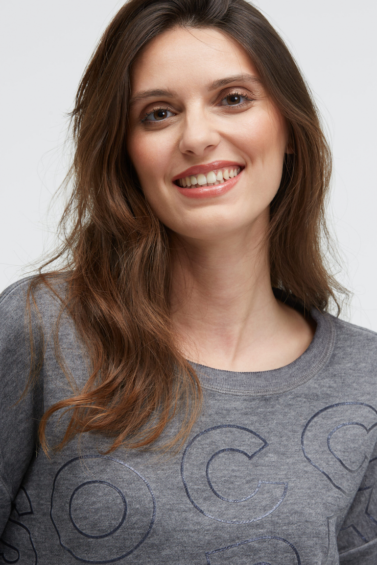 Sweatshirt mit Glitter Artwork