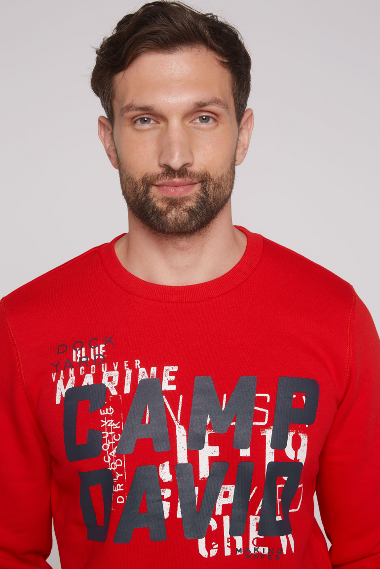 Sweatshirt mit Logo Print