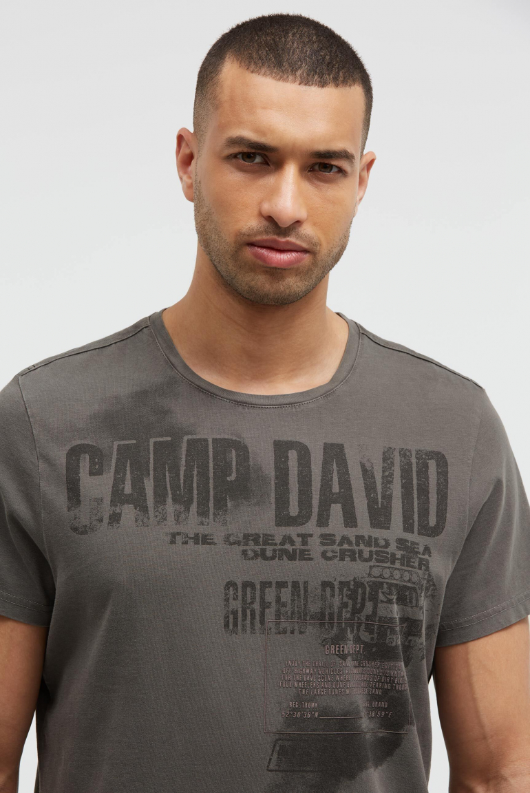 T-Shirt mit Photo- und Rubber-Print