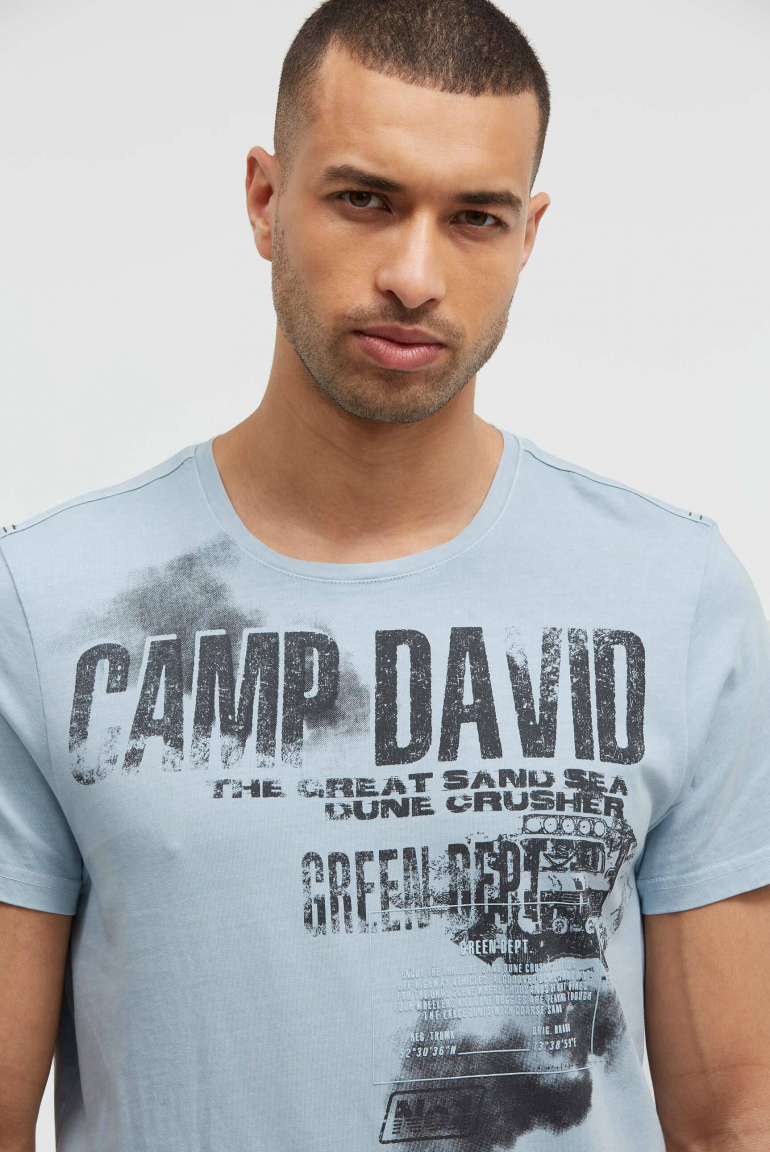 T-Shirt mit Photo- und Rubber-Print