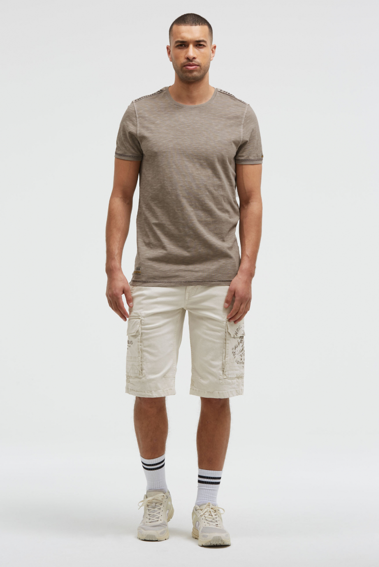 T-Shirt mit Tapes und Rücken-Print