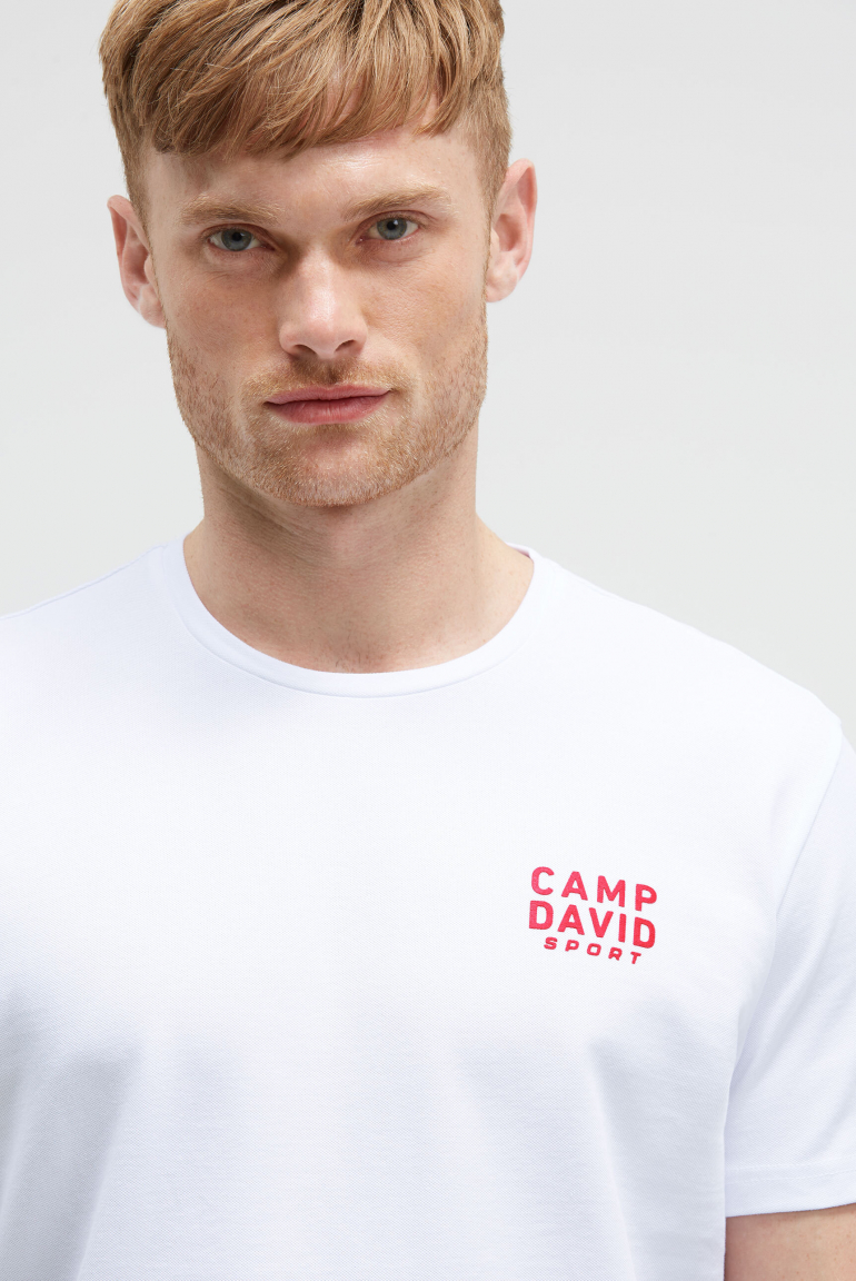 T-Shirt Rundhals aus Baumwoll-Pikee