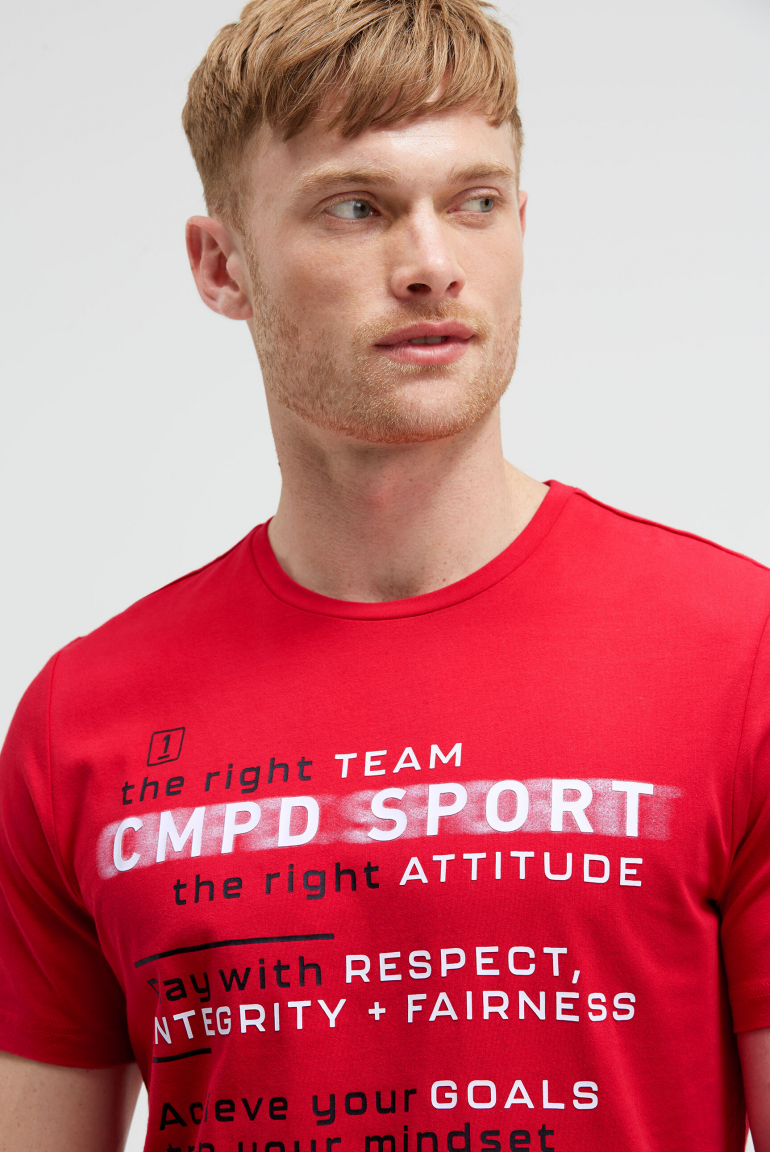 T-Shirt Rundhals mit Logo Artwork