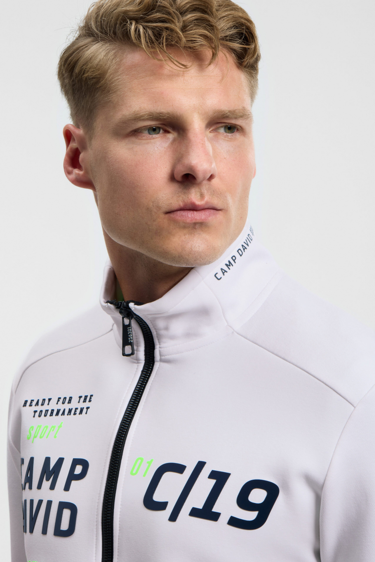 Trainingsjacke aus Interlock mit Logo Artworks