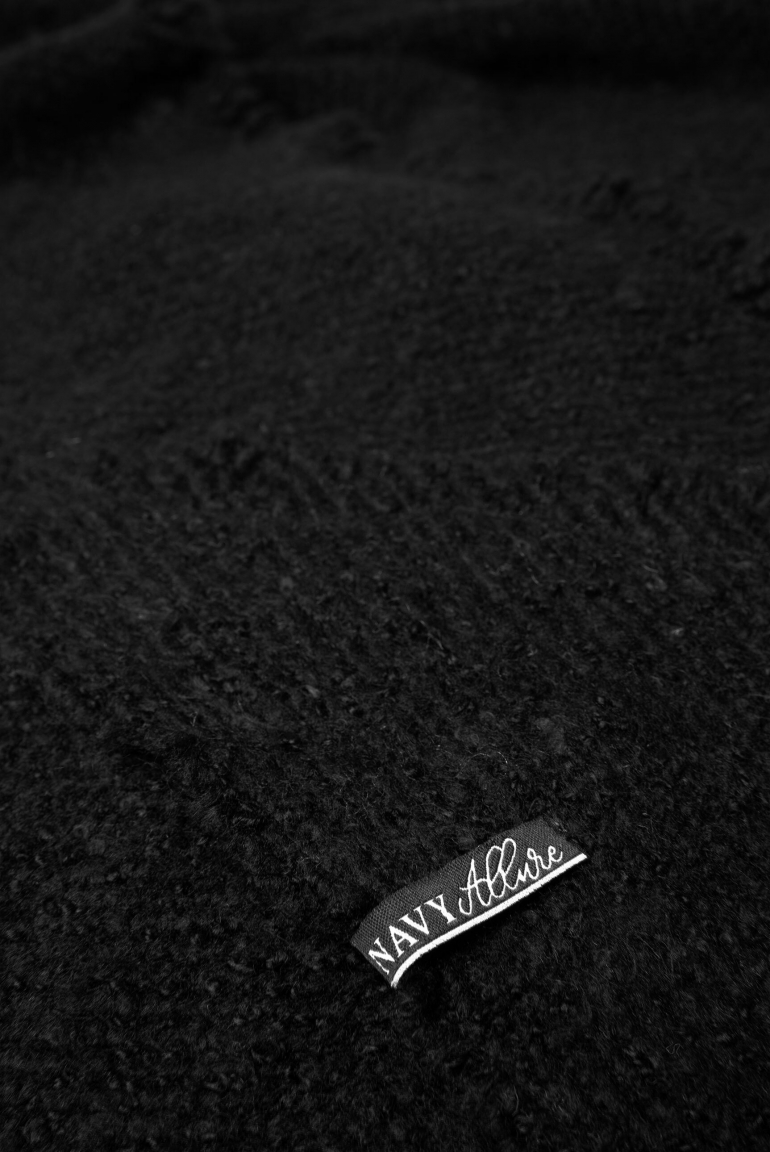 Triangle-Schal aus Bouclégarn