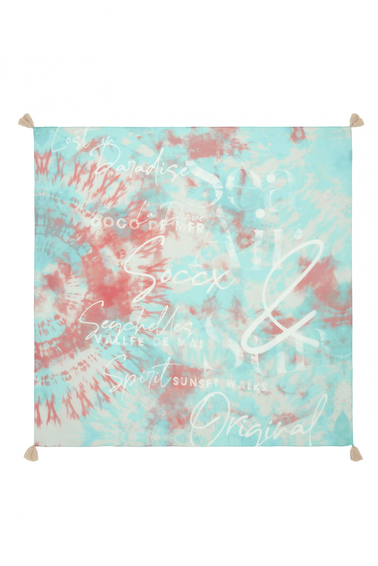 Tuch mit Tropical Colour Batik Print