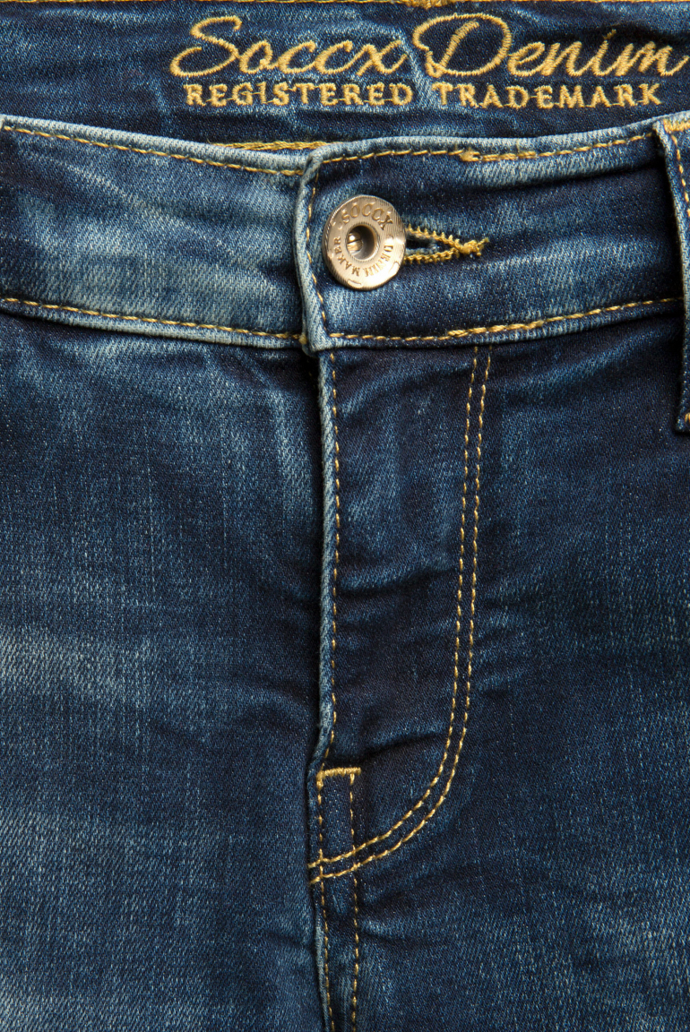 Vintage Jeans HE:DI mit Destroy-Effekten Slim Fit