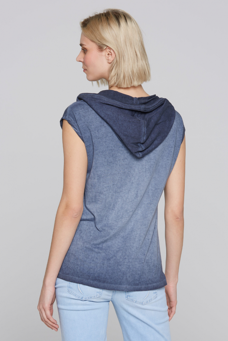 Ärmelloses Kapuzenshirt mit Artwork