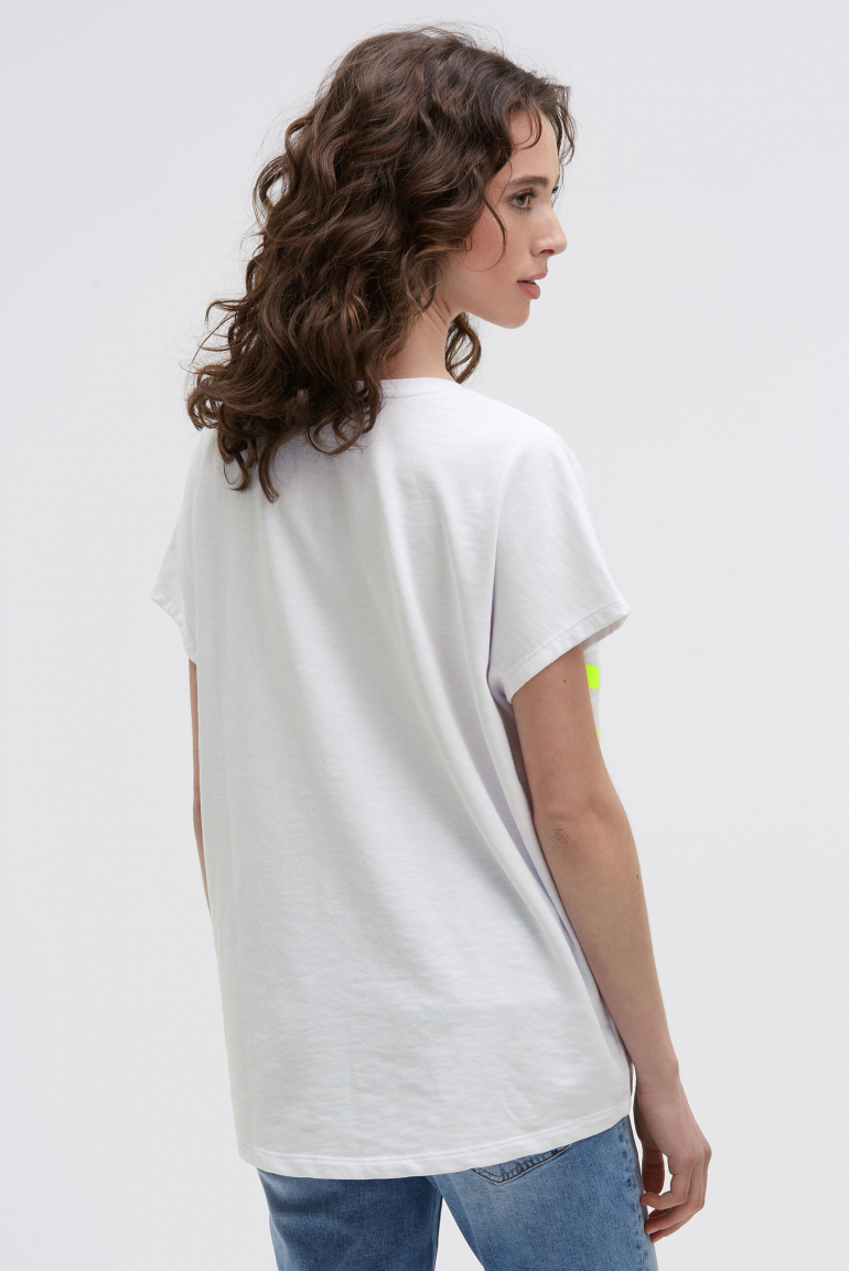 Ärmelloses Oversized Shirt mit Label Print