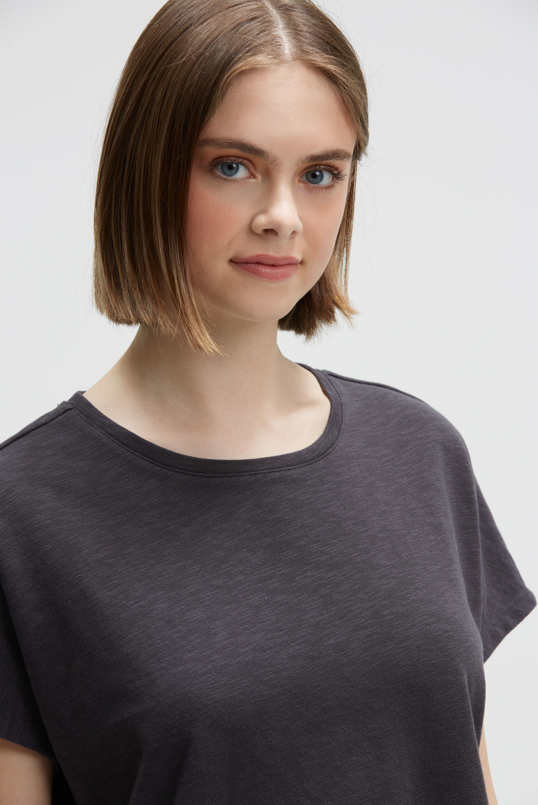 Ärmelloses Oversized Shirt mit Label Print