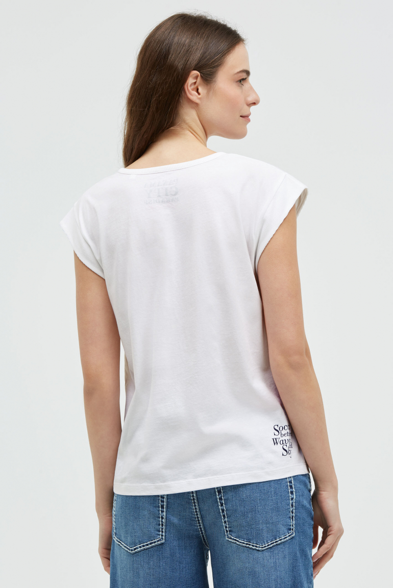 Ärmelloses Shirt mit Logo Prints