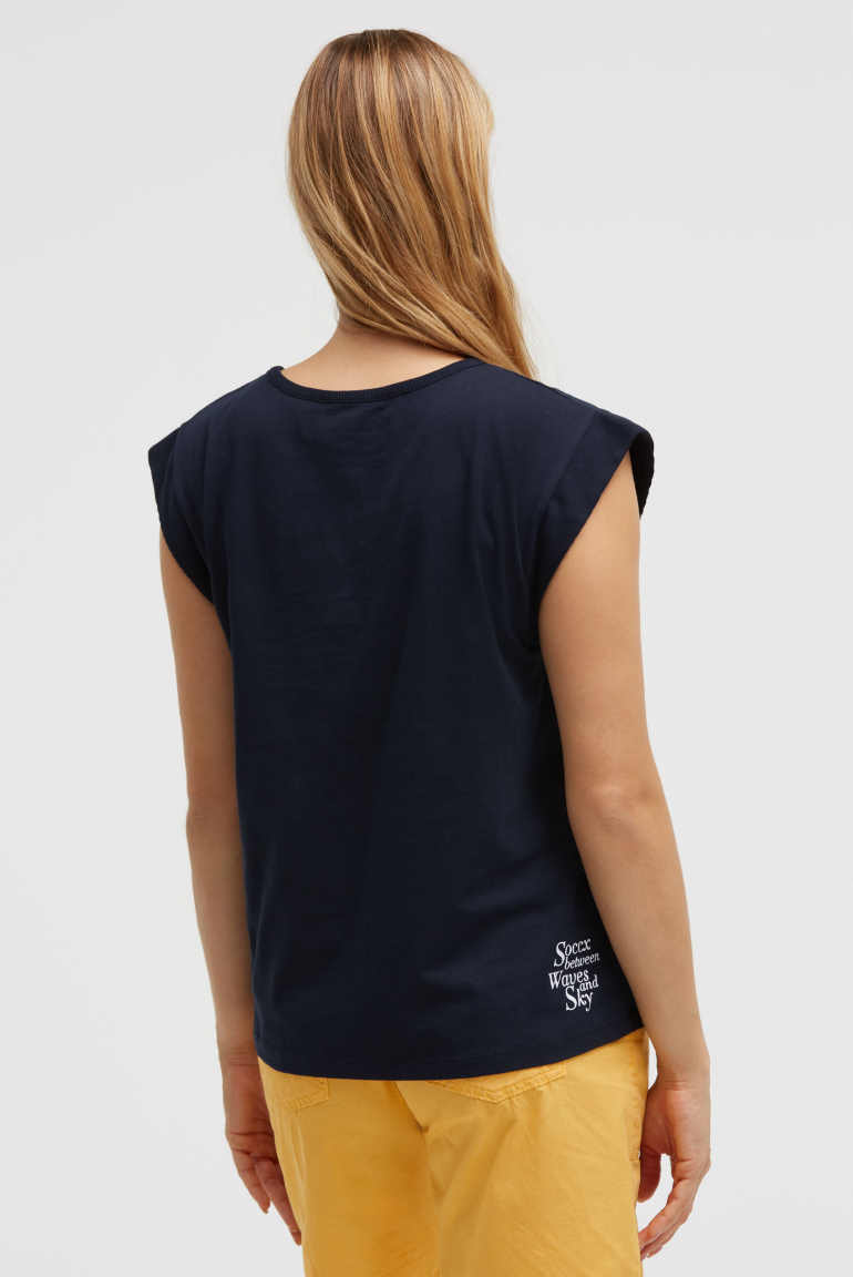 Ärmelloses Shirt mit Logo Prints