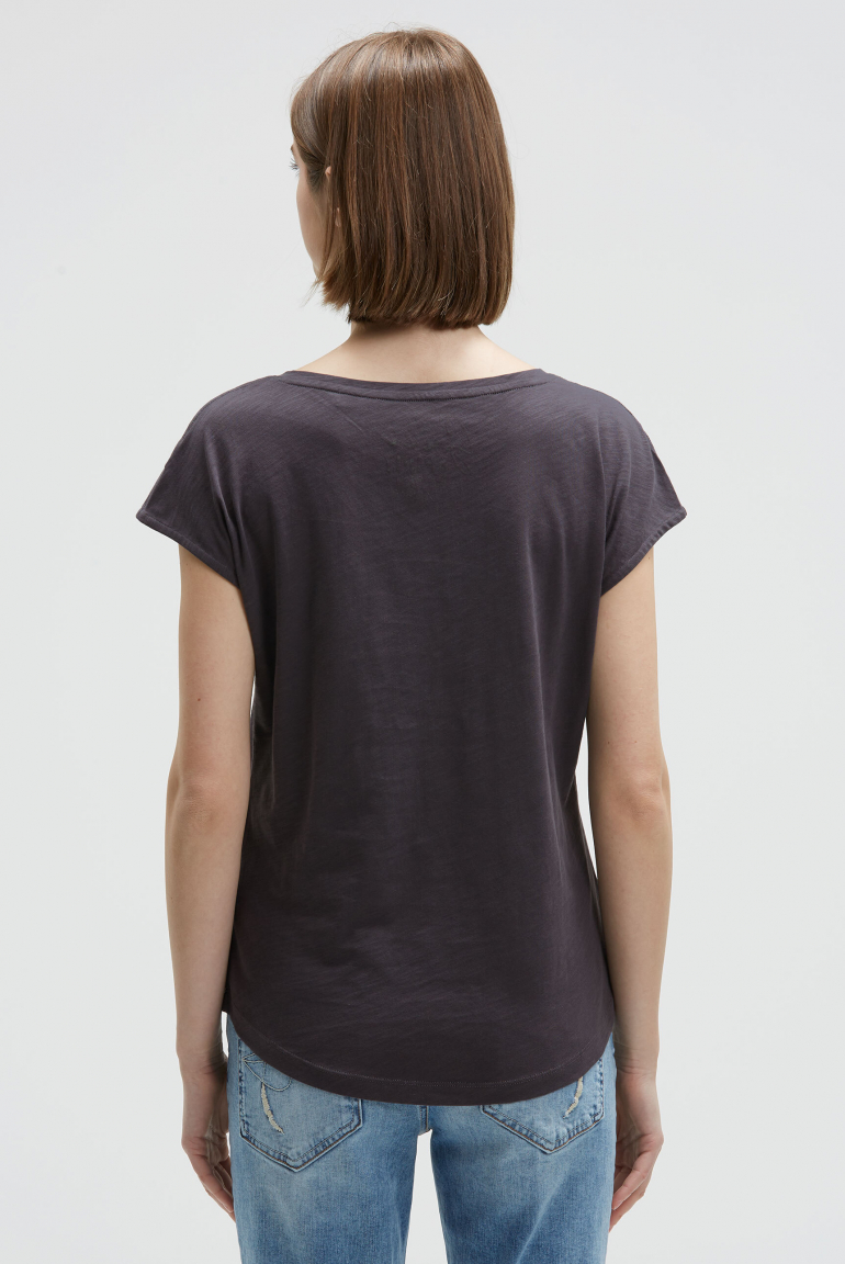 Ärmelloses Shirt mit V-Ausschnitt und Prints