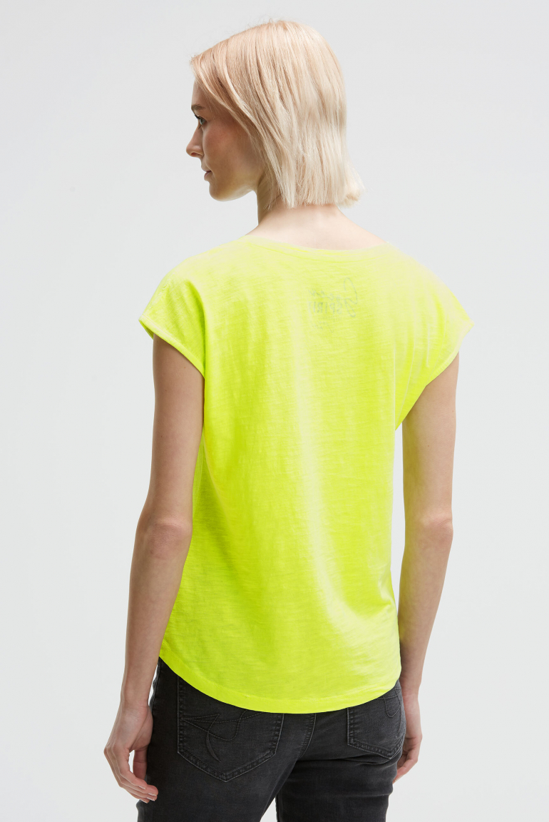 Ärmelloses Shirt mit V-Ausschnitt und Prints