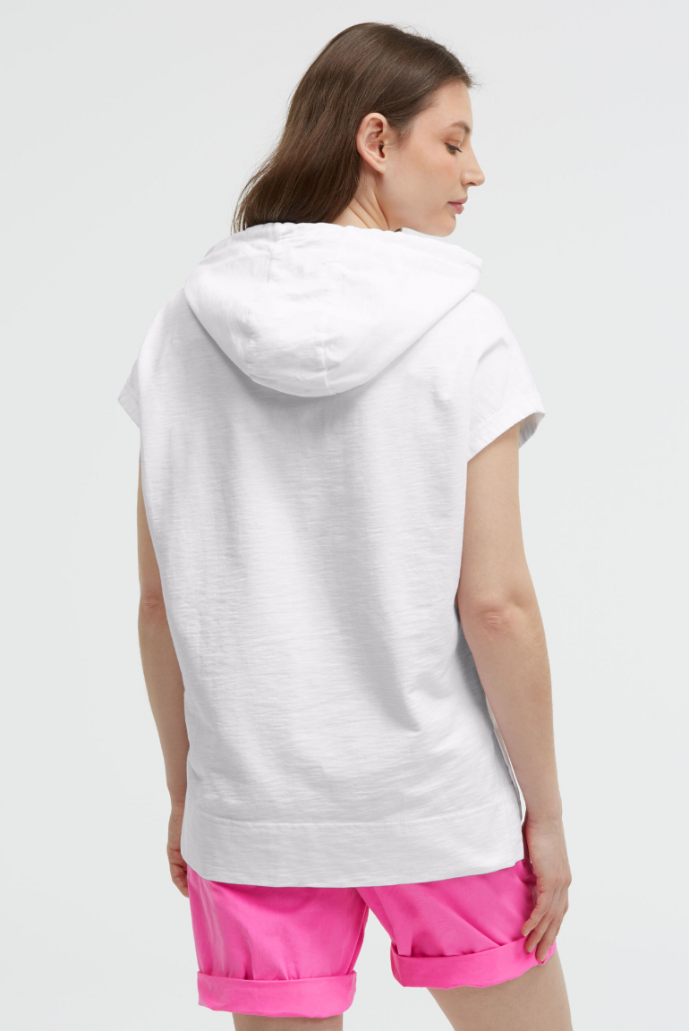 Ärmelloses Sweatshirt mit Kapuze und Artwork