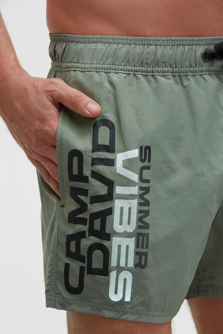 Badehose mit Logo Print