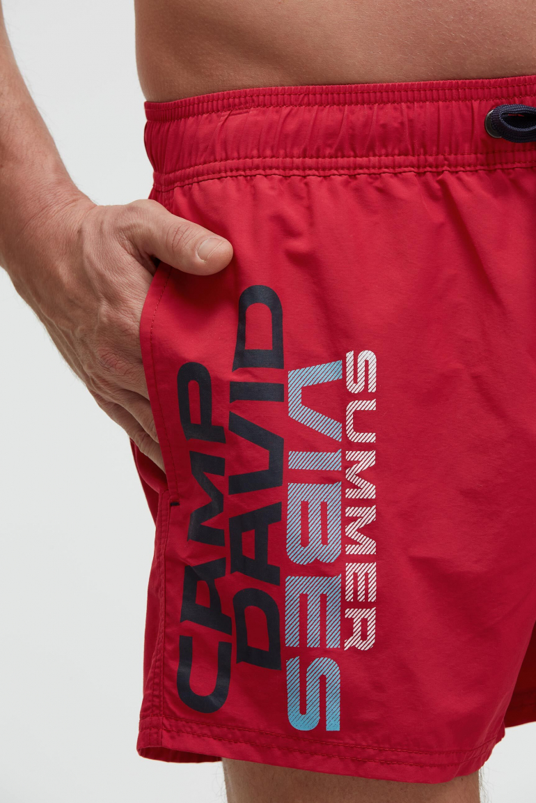 Badehose mit Logo Print