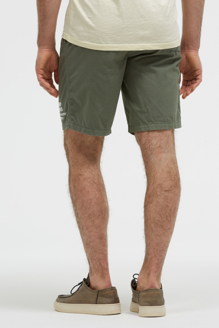 Basic Shorts aus Twill mit Elastikbund