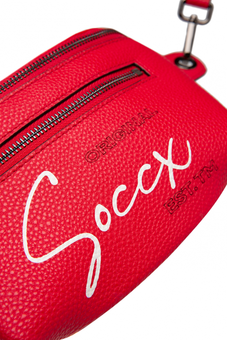 Bauchtasche mit Logo Print und Wechselgurt