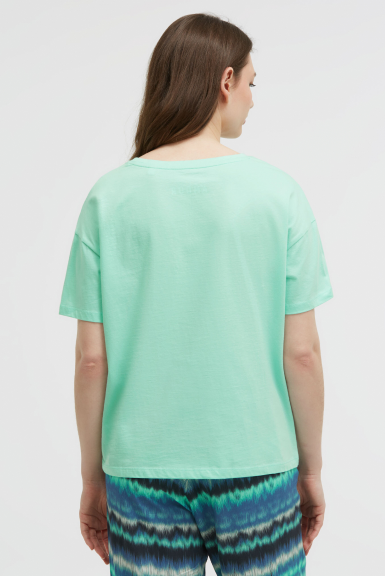 Boxy T-Shirt mit Pailletten-Artwork