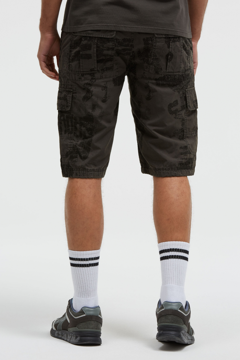 Cargo Shorts mit All Over Print