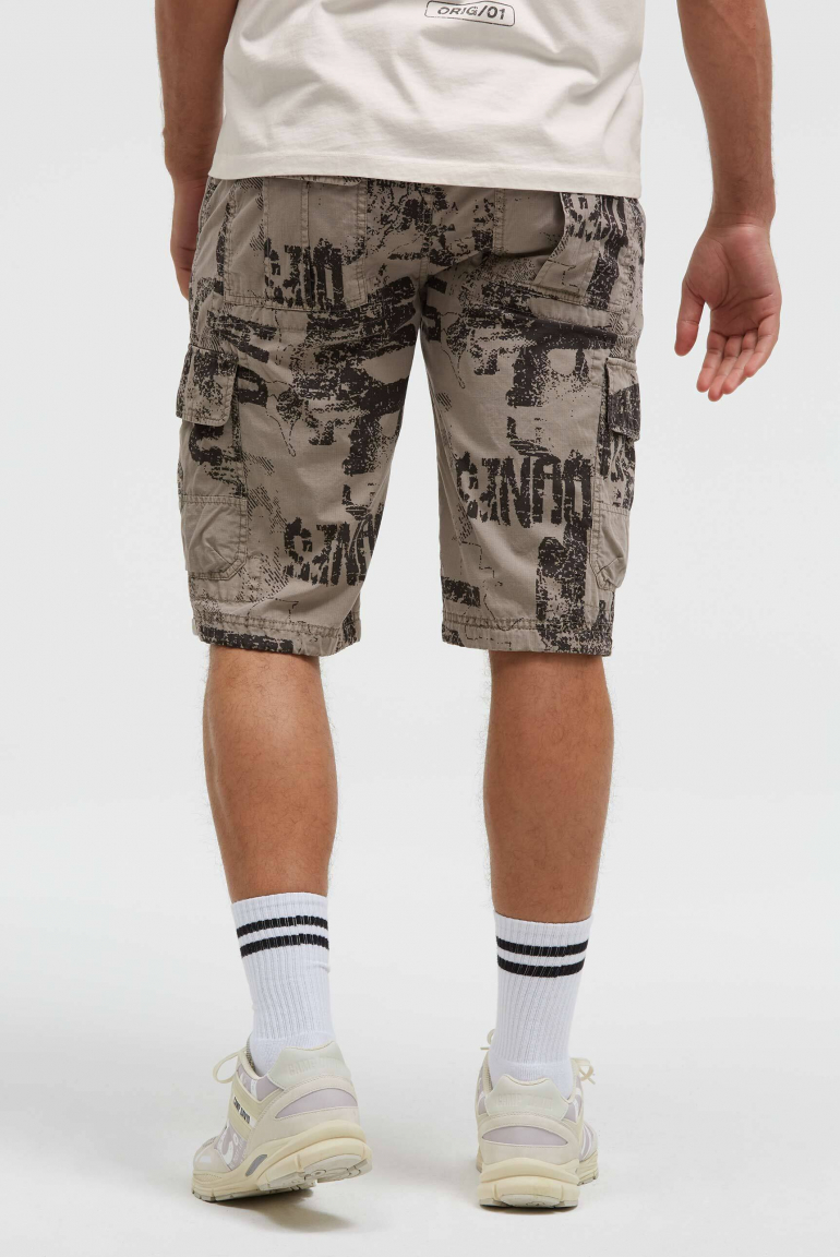 Cargo Shorts mit All Over Print