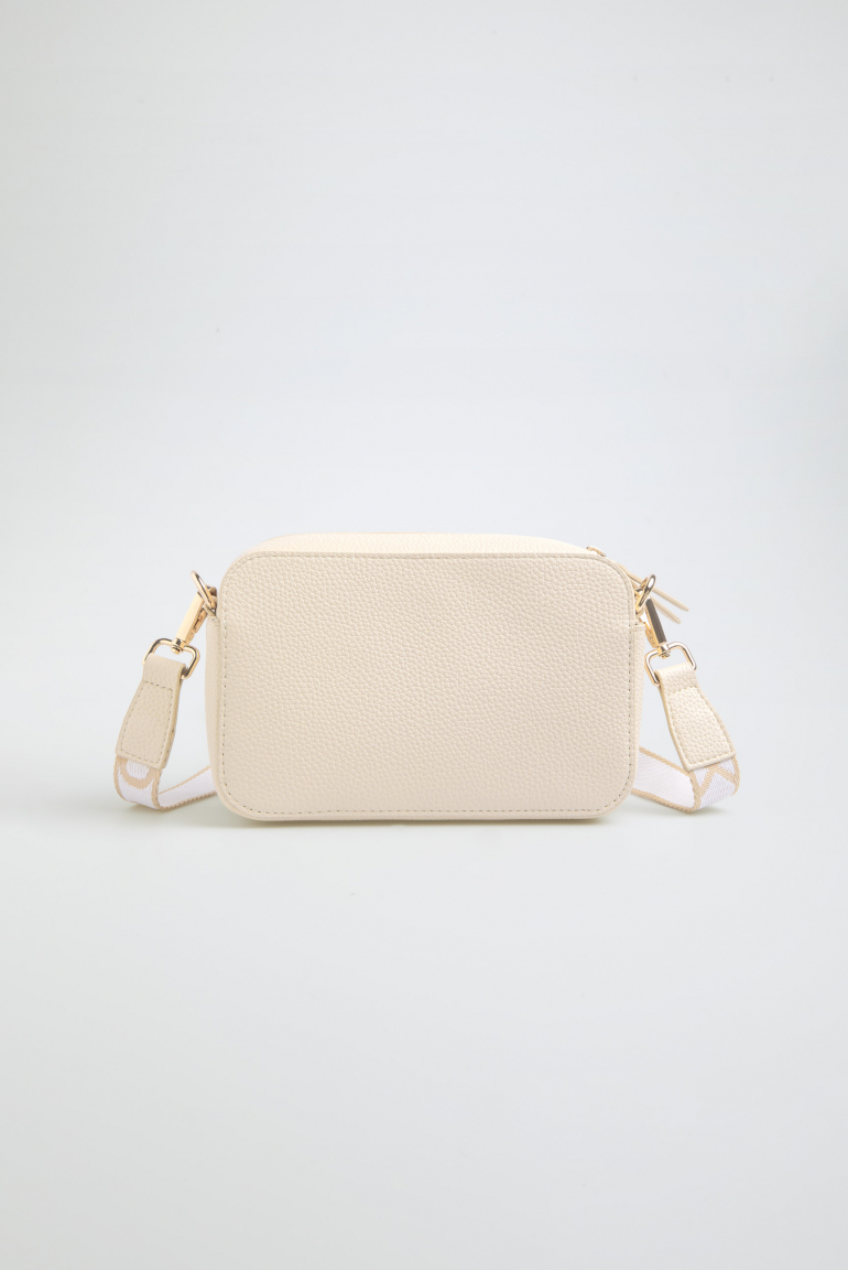 Crossbody Bag mit Logo und Intarsia-Webriemen