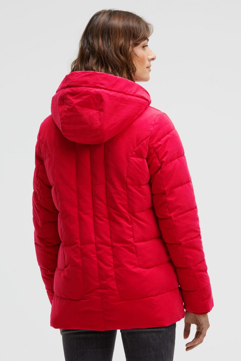 Jacke mit Stepp-Design und Kapuze