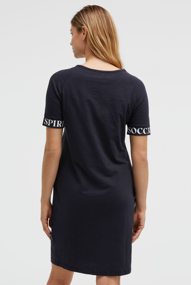 Jersey-Kleid mit Ärmel-Print